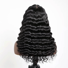 13x6 Natural Color Frontal Wig (Curly)